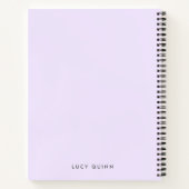 Dream Plan Doet het Lila Paarse Gematigde Feminine Notitieboek (Achterkant)