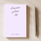 Dream Plan Doet het Lila Paarse Gematigde Feminine Post-it® Notes