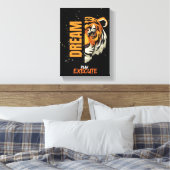 "Dream, Plan, Execute Tiger Canvas Art" (Insitu (Slaapkamer))