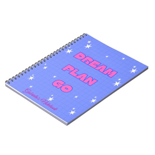 Dream. Plan. Go. – Motivational Notebook Notitieboek (Linkerzijde)