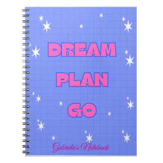 Dream. Plan. Go. – Motivational Notebook Notitieboek