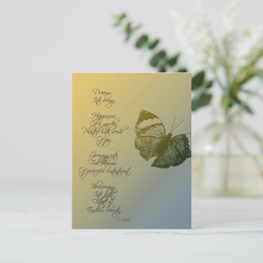 Dream Poem Briefkaart (Staand voorkant)