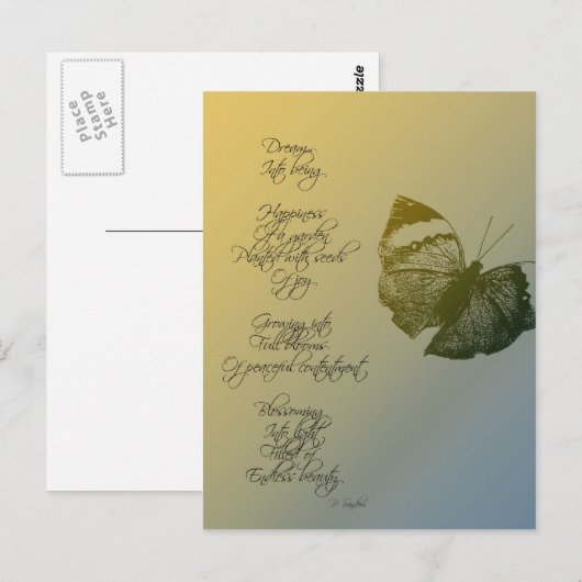 Dream Poem Briefkaart (Voorkant / Achterkant)