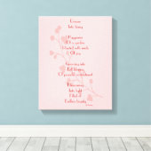 Dream Poem Canvas Afdruk (Insitu (Houten vloer))