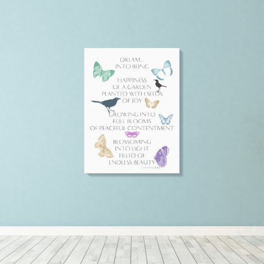 Dream Poem Canvas Afdruk (Insitu (Houten vloer))