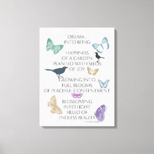 Dream Poem Canvas Afdruk (Voorkant)