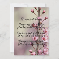 Dream Poem Cherry Blossom Flowers