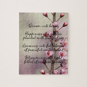 Dream Poem Cherry Blossom Flowers Legpuzzel