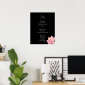 Dream Poem met Lotus Flower Poster (Thuiskantoor)