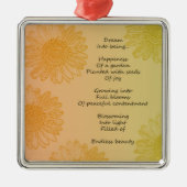 Dream Poem Metalen Ornament (Voorkant)