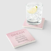 Dream Poem Stenen Onderzetter (Zijkant)