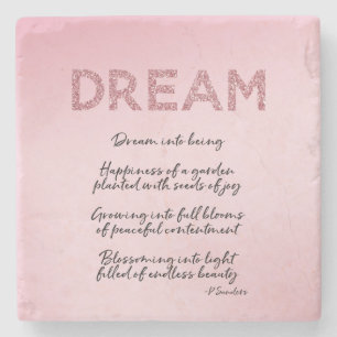 Dream Poem Stenen Onderzetter