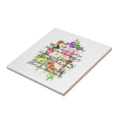 Dream Poem Waterverf Flowers Tegeltje (Zijkant)