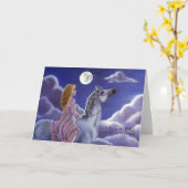 Dream Pony - Sweet Dreams Wenskaart Kaart (Gele Bloem)