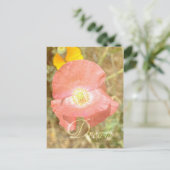Dream Poppy Floral Briefkaart (Staand voorkant)