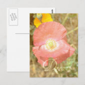Dream Poppy Floral Briefkaart (Voorkant / Achterkant)