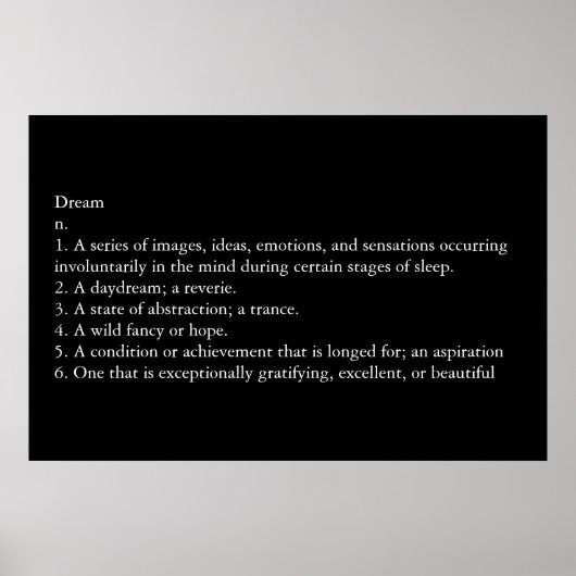 Dream Poster (Voorkant)