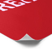 Dream Poster Wall Art in rood en roze (Hoek)