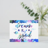 Dream. Probeer het. Doe goed. Briefkaart (Staand voorkant)