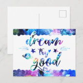 Dream. Probeer het. Doe goed. Briefkaart (Voorkant / Achterkant)