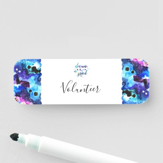 Dream. Probeer het. Doe goed. Naamplaatje (In situ)