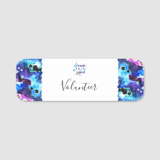 Dream. Probeer het. Doe goed. Naamplaatje (Voorkant)