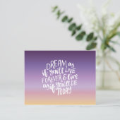 Dream Quote-Briefkaart Briefkaart (Staand voorkant)