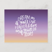 Dream Quote-Briefkaart Briefkaart (Voorkant)