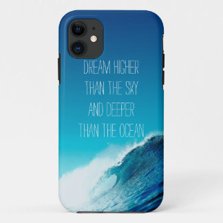 Dream quote iPhone 5 hoesje Ocean waves