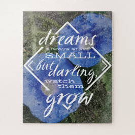 Dream quote puzzle nursery art, baby shower gift legpuzzel