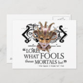 Dream Quote van Midzomer Night Briefkaart (Voorkant / Achterkant)