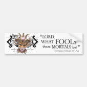 Dream Quote van Midzomer Night Bumpersticker (Voorkant)