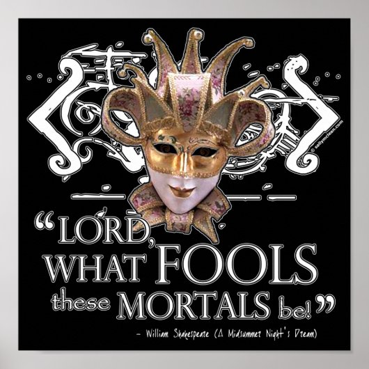 Dream Quote van Midzomer Night Poster (Voorkant)