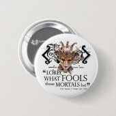 Dream Quote van Midzomer Night Ronde Button 5,7 Cm (Voorkant /achterkant)
