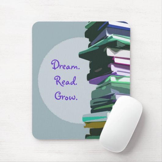 Dream.Read.Grow. Muismat (Met muis)