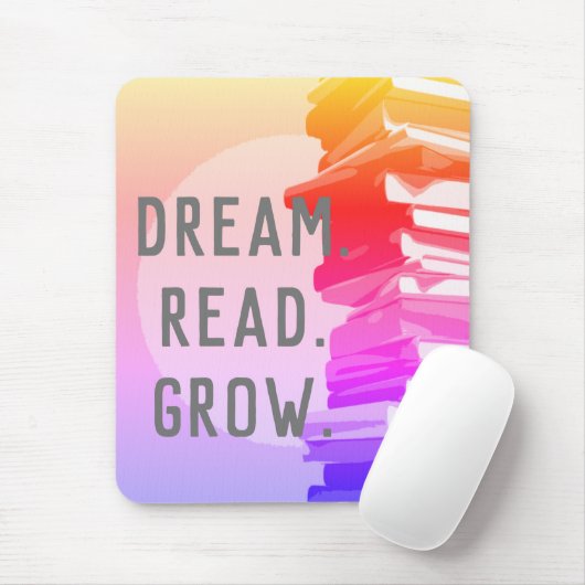 Dream.Read.Grow. Muismat (Met muis)