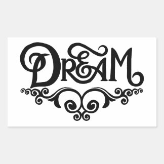 Dream Rechthoekige Sticker