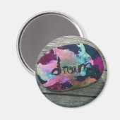 Dream Rock ik schilderde met alcohol en Indiase in Magneet (Voorkant / Achterkant)