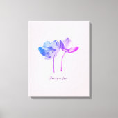 Dream Romantic Flowers – Elegant Fantasy Nature Canvas Afdruk (Voorkant)