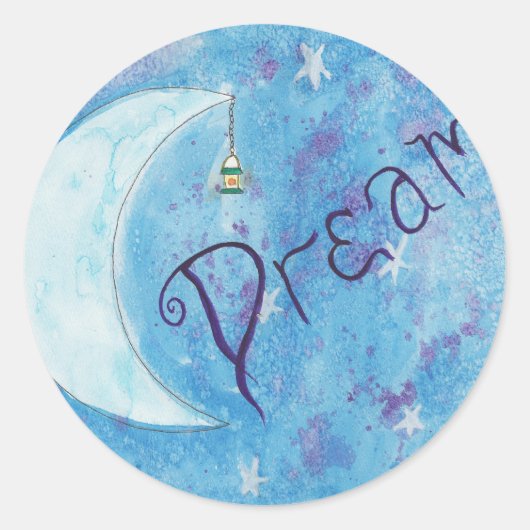 Dream Ronde Sticker (Voorkant)