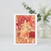 Dream Rozen Red Flower Fairy Briefkaart (Staand voorkant)