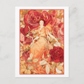 Dream Rozen Red Flower Fairy Briefkaart (Voorkant)