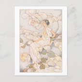 Dream Rozen White Flower  Briefkaart (Voorkant)