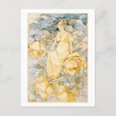 Dream Rozen Yellow Flower Fairy Briefkaart (Voorkant)