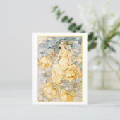Dream Rozen Yellow Flower Fairy Briefkaart (Staand voorkant)