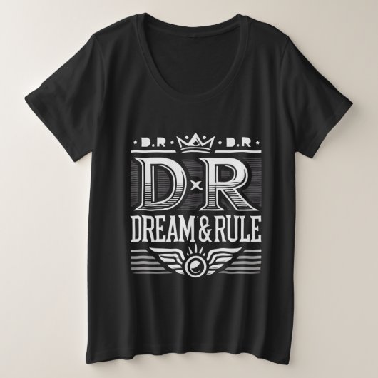 Dream & Rule Curvy T-shirt (Design voorkant)