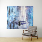 Dream Sail Inspirerend Quote Ocean Blue Sunset Wandkleed (In Situ (horizontaal))