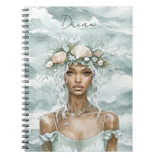 Dream Sea Shells Ocean Lady Notitieboek (Voorkant)