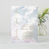 Dream She's op Cloud 9 Soft Vrijgezellenfeest Kaart (Staand voorkant)