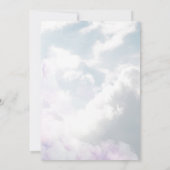 Dream She's op Cloud 9 Soft Vrijgezellenfeest Kaart (Achterkant)